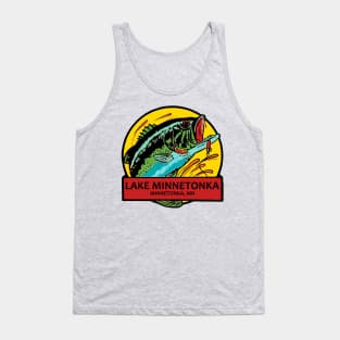 Vintage Style Lake Minnetonka Minnesota Decal Tank Top